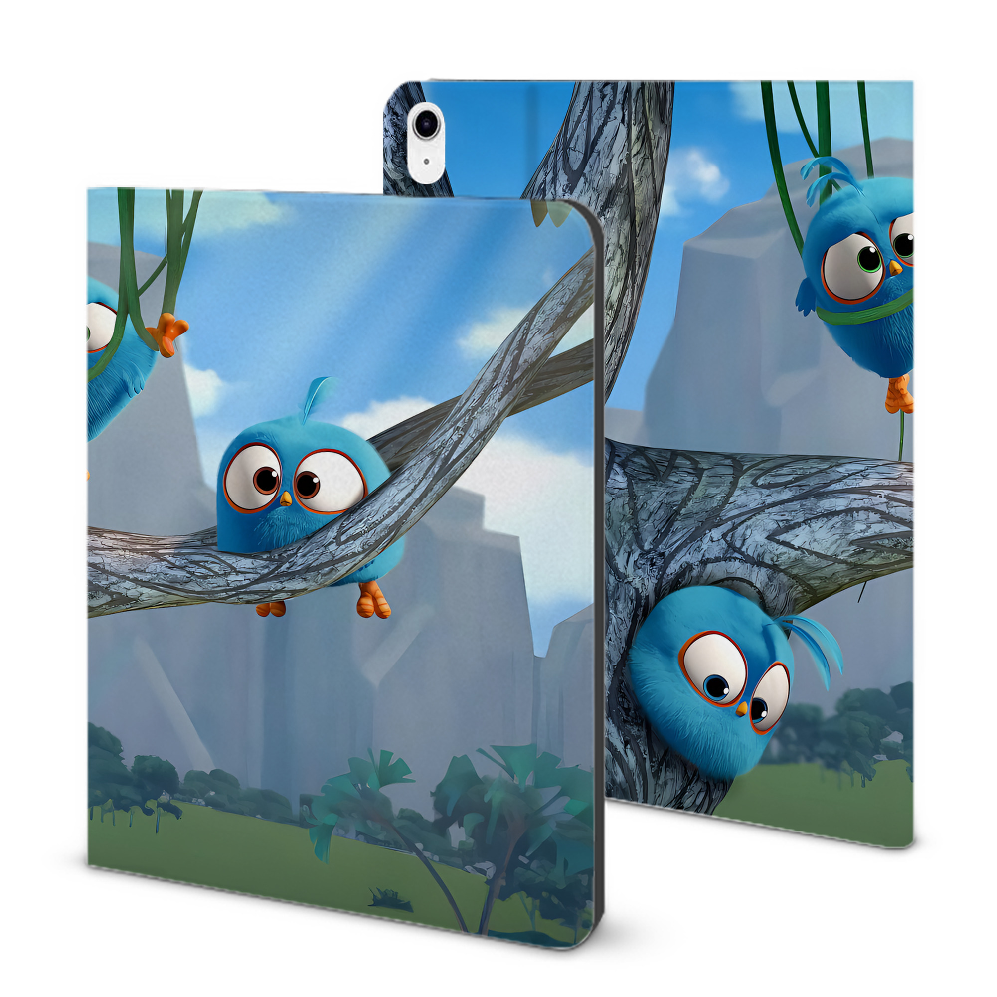 （画像用） Angry Birds アングリーバード IPad ケース ブック型 PUレザー TPU 耐衝撃 軽量 薄型 ペン収納なし 全面保護 IPad 各モデル対応